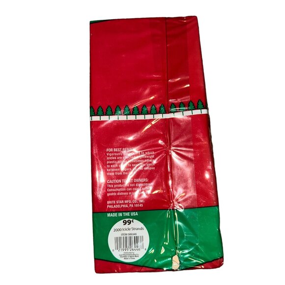 New Vintage Brite Star Old World Santa Christmas Tree Icicles 1000 2000 Strands - Picture 6 of 6